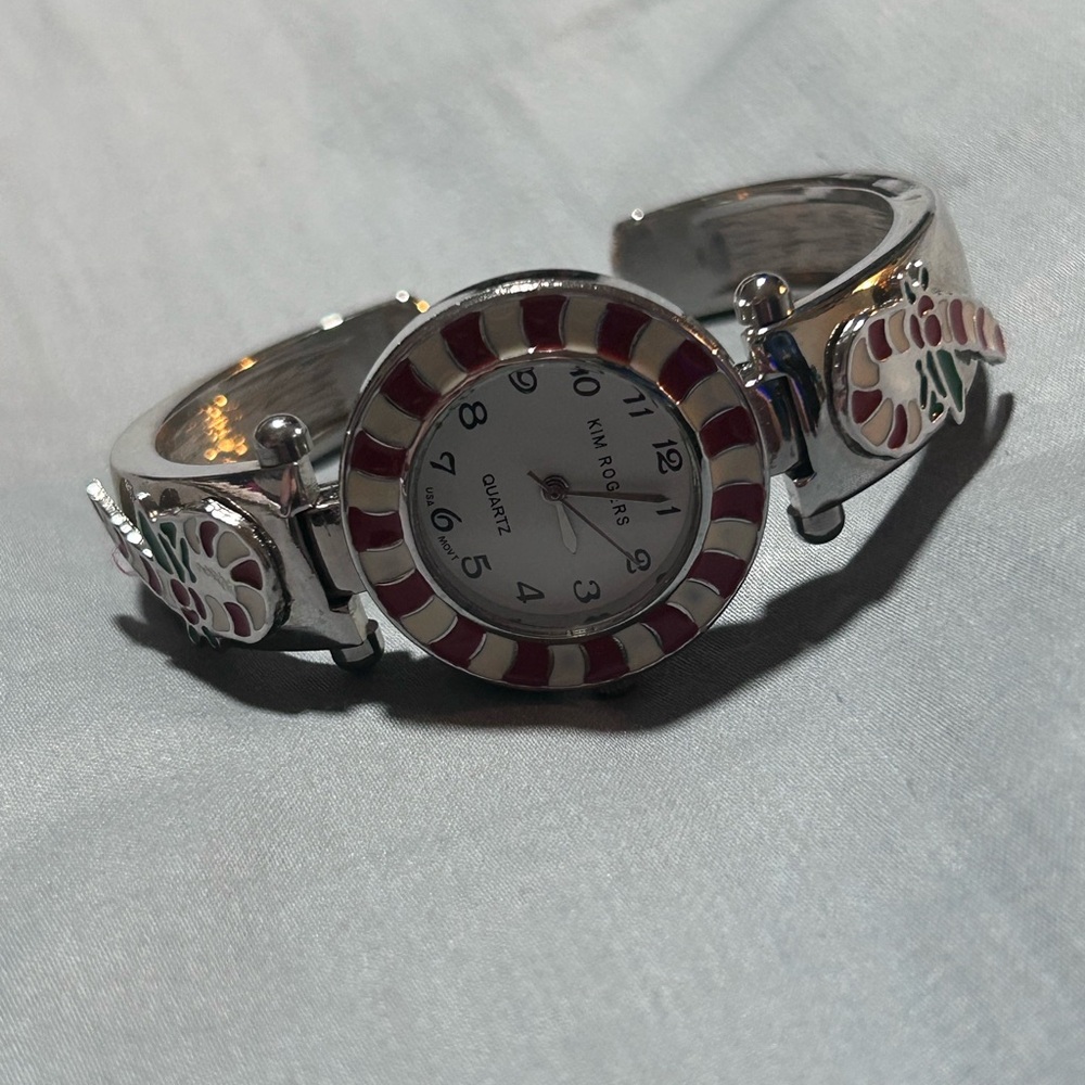 Kim Rogers Christmas Cuff Quartz Watch Tested Works